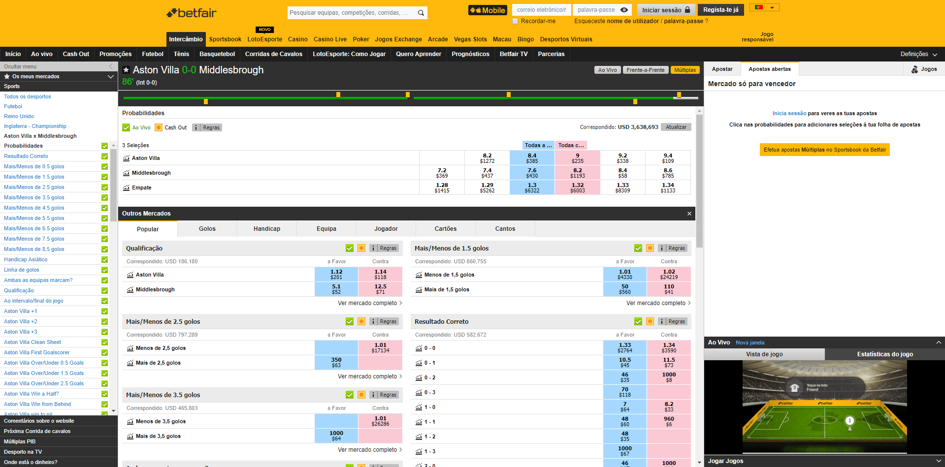 betfair live