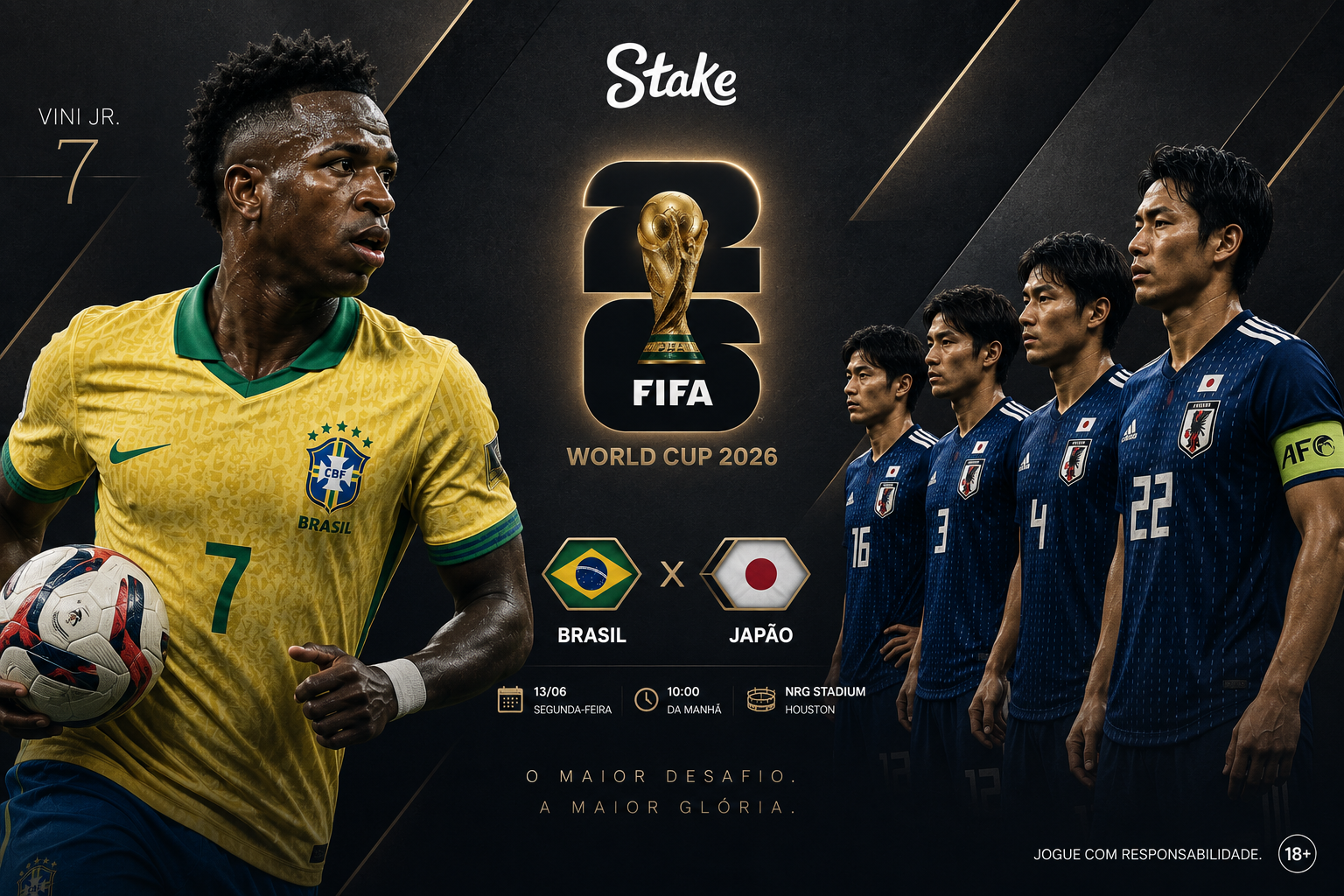 O preço da vaga nas oitavas: O palpite analítico para Brasil x Japão com as linhas da Stake